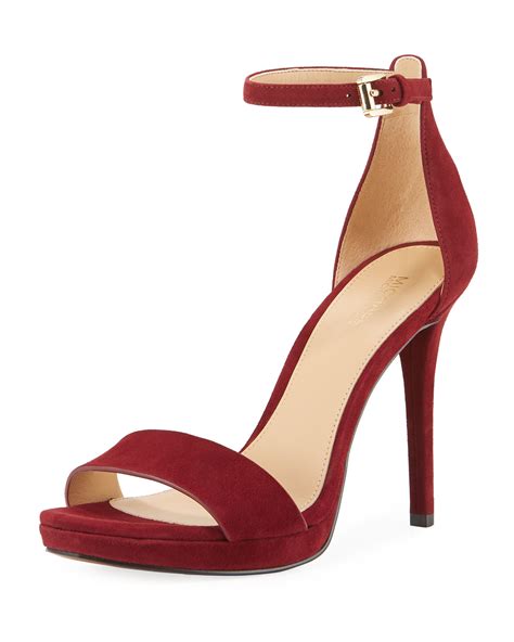 hutton suede sandal michael kors|MICHAEL Michael Kors Hutton Suede Platform Sandals.